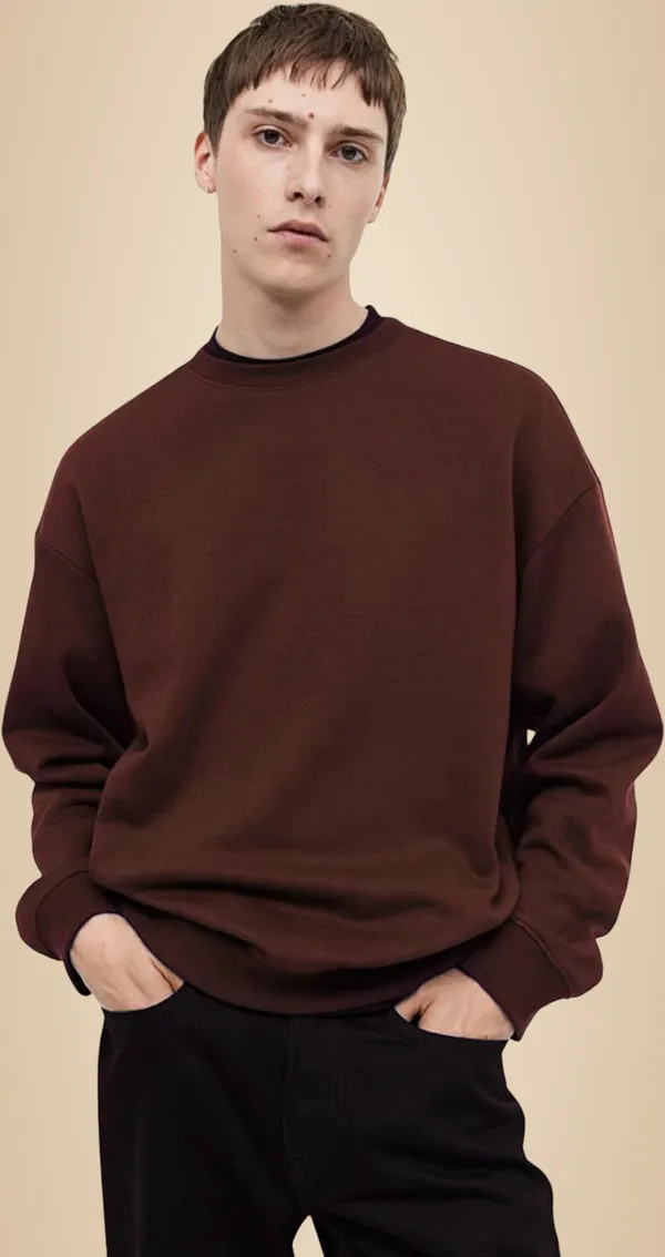 Maroon_Solid_Wool_Full_Sleeve_Round_Neck_Sweatshirt_For_Men
