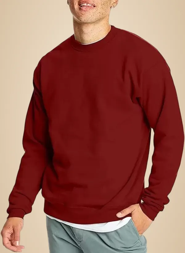 Maroon_Full_Sleeve_Solid_Men_Sweatshirt