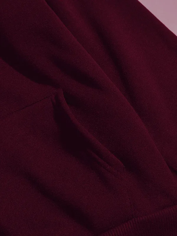 Maroon_Printed_Pure_Cotton_Full_Sleeve_Hooded_Neck_Sweatshirt_For_Men