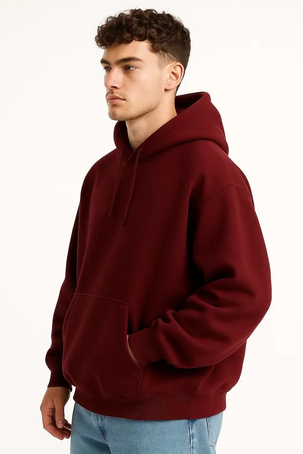 Maroon_Full_Sleeve_Solid_Men_Sweatshirt