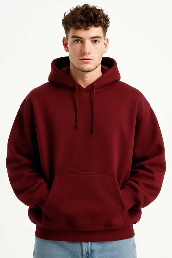 Maroon_Full_Sleeve_Solid_Men_Sweatshirt