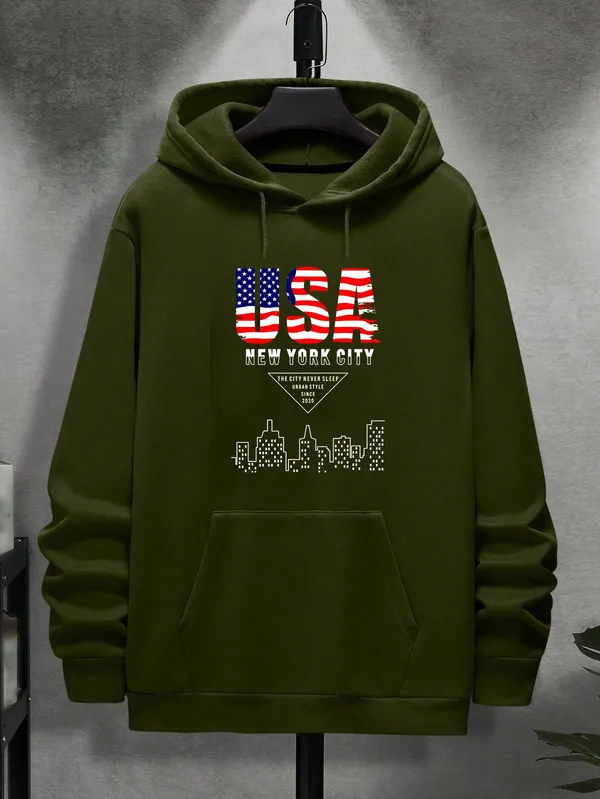 Olive_Green_Printed_Fleece_Full_Sleeve_Hooded_Neck_Sweatshirt_For_Men_&_Women