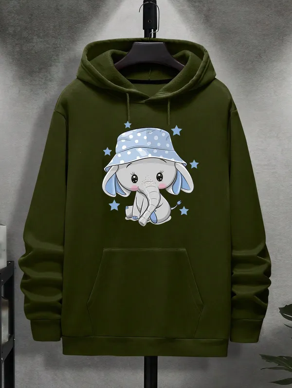 Olive_Graphic_Print_Fleece_Full_Sleeve_Hooded_Neck_Sweatshirt_For_Men_&_Women