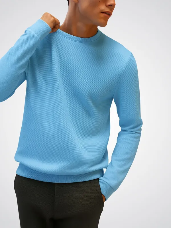 Blue_Solid_Fleece_Full_Sleeve_Round_Neck_Sweatshirt_For_Men