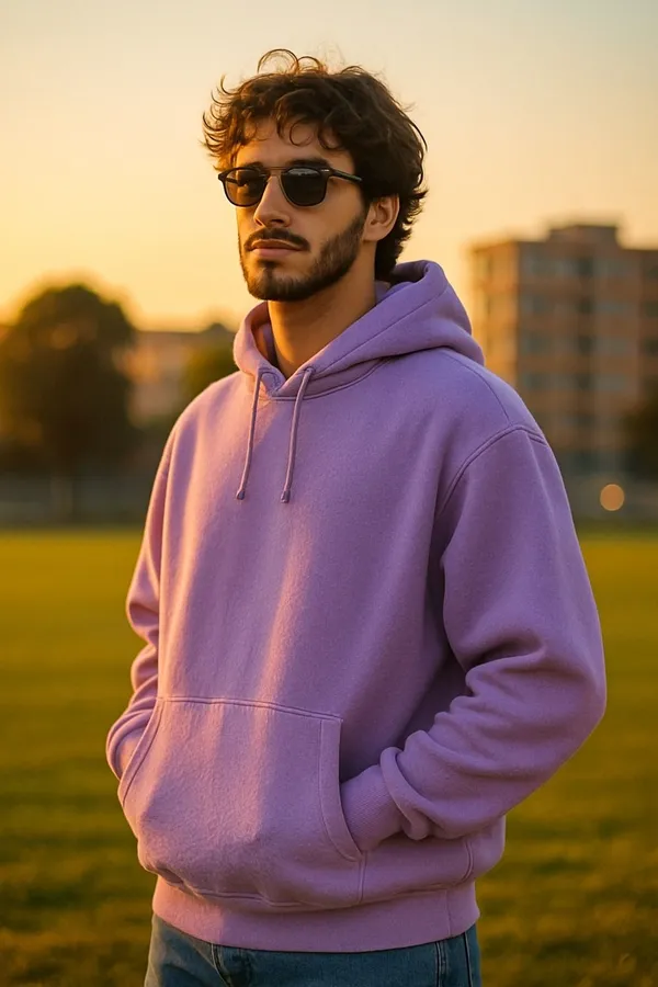 Purple_Solid_Fleece_Full_Sleeve_Hooded_Neck_Sweatshirt_For_Men