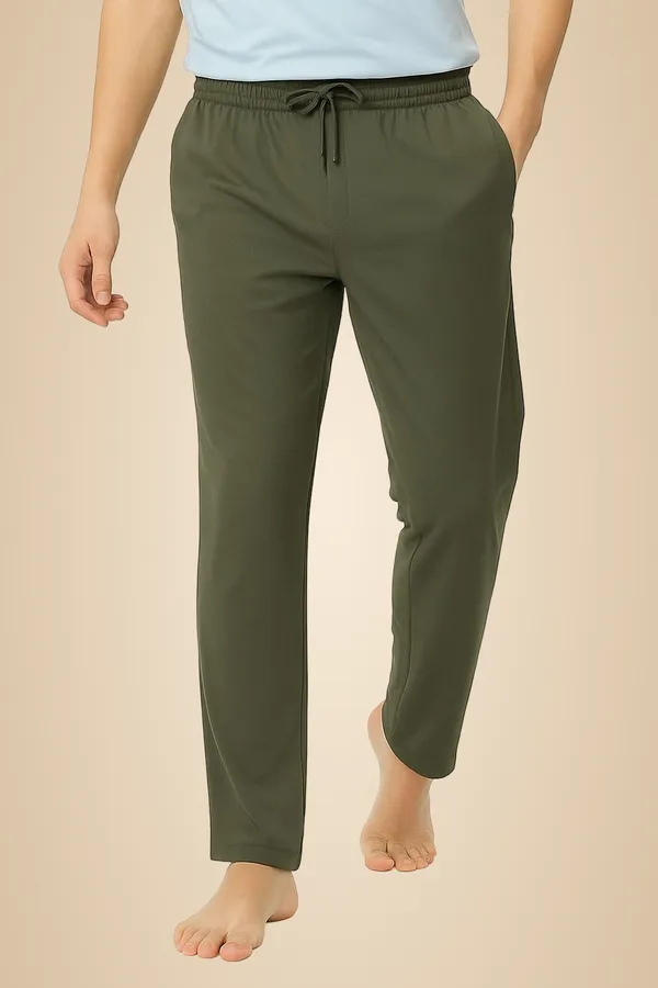 Olive_Cotton_Blend_Solid_Track_Pant_For_Men