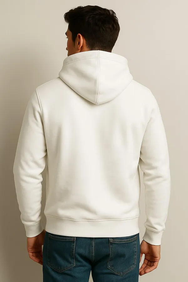 White_Solid_Cotton_Blend_Full_Sleeve_Hooded_Neck_Sweatshirt_For_Men