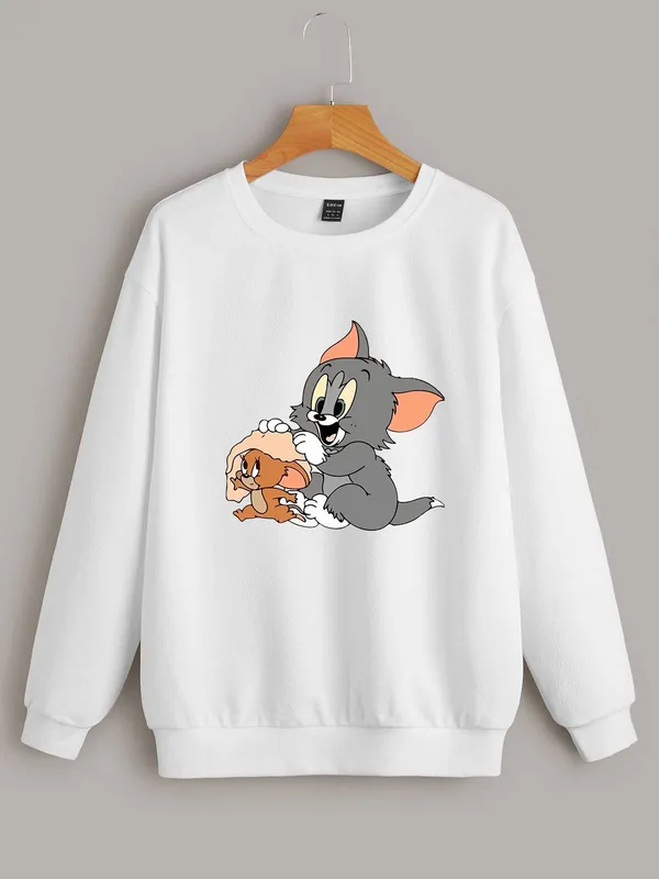 White_Graphic_Print_Fleece_Full_Sleeve_Round_Neck_Sweatshirt_For_Men_&_Women