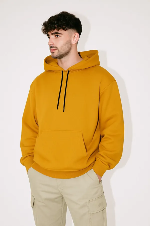 Yellow_Full_Sleeve_Solid_Men_Sweatshirt