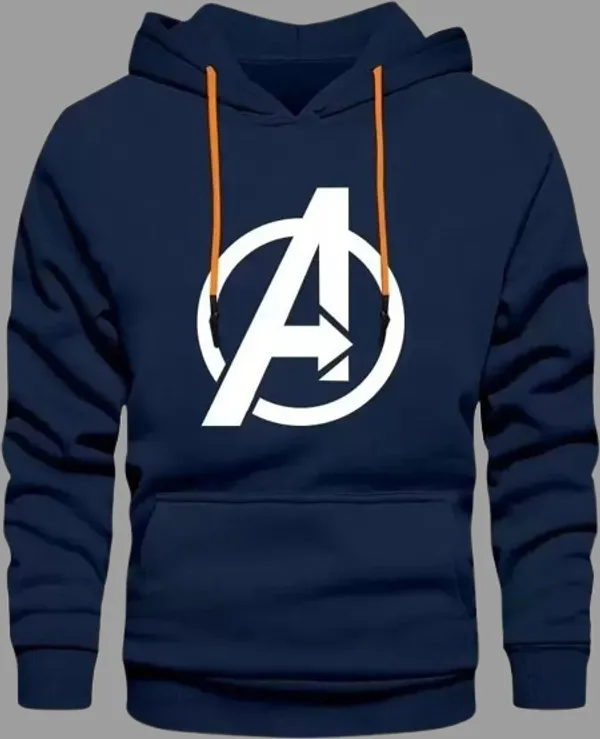 Blue_Printed_Fleece_Full_Sleeve_Hooded_Neck_Sweatshirt_For_Men