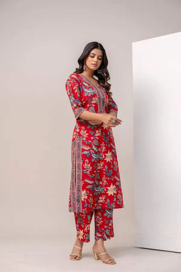 Red_Pure_Cotton_Premium_Straight_Suit_For_Women