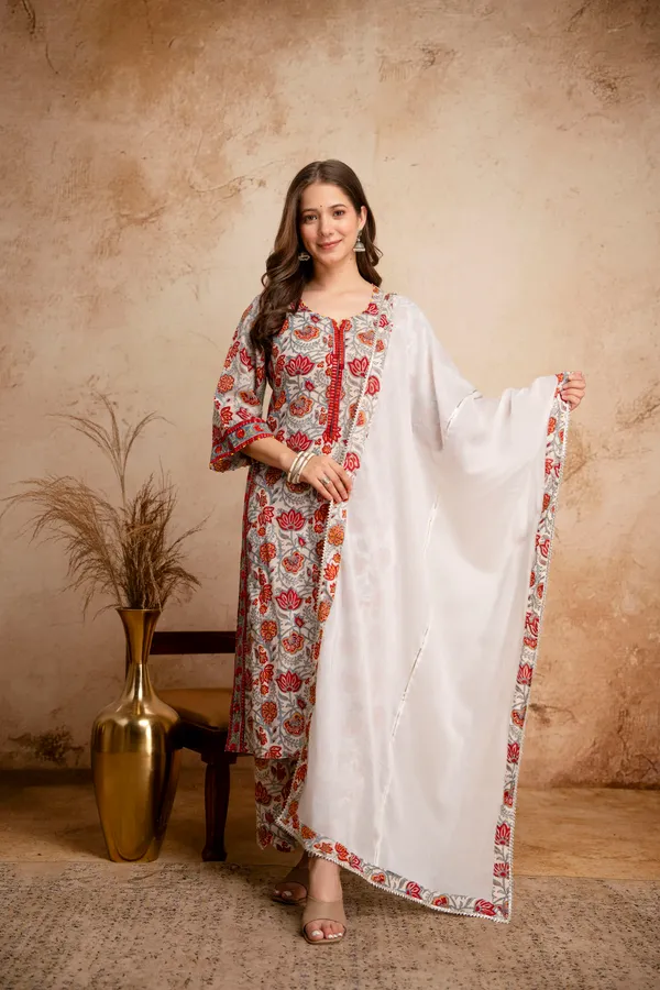 White_Cotton_Floral_Print_Straight_Kurta_with_Palazzo_Set_for_Women
