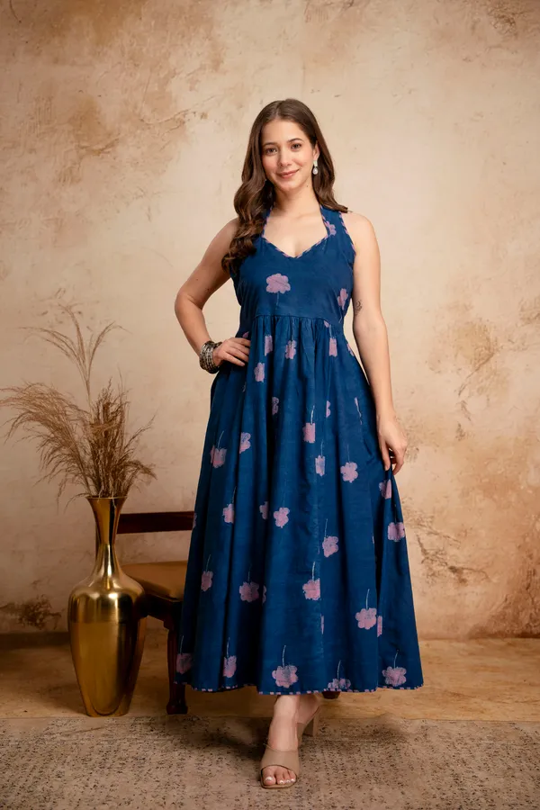 Blue_Cotton_Floral_Print_V_Neck_Maxi_Dress_for_Women
