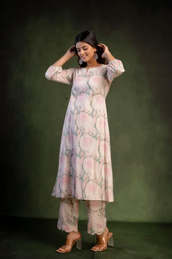 White_And_Pink_Pure_Cotton_Premium_A_Line_Suit_For_Women