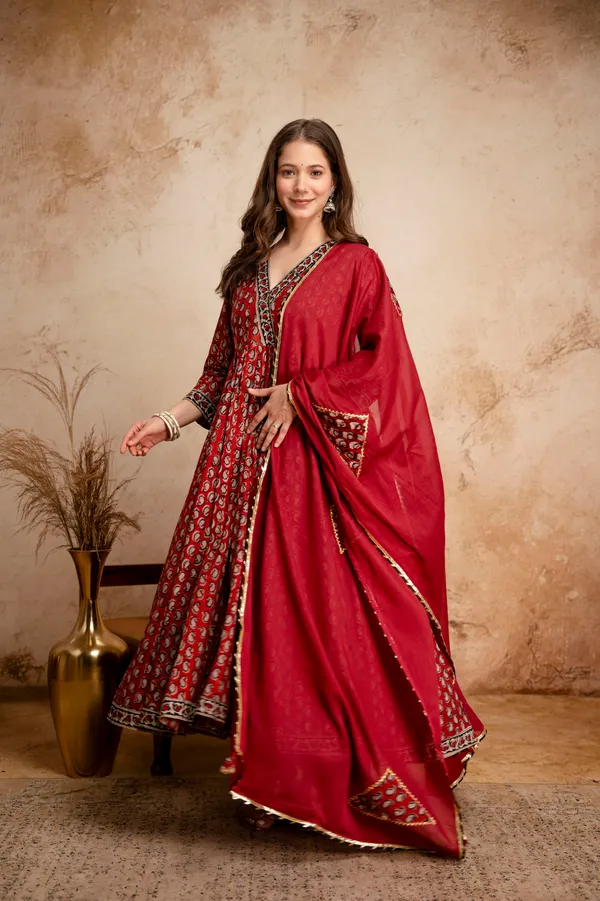 Red_Printed_Anarkali_Gown_with_Dupatta_for_Women