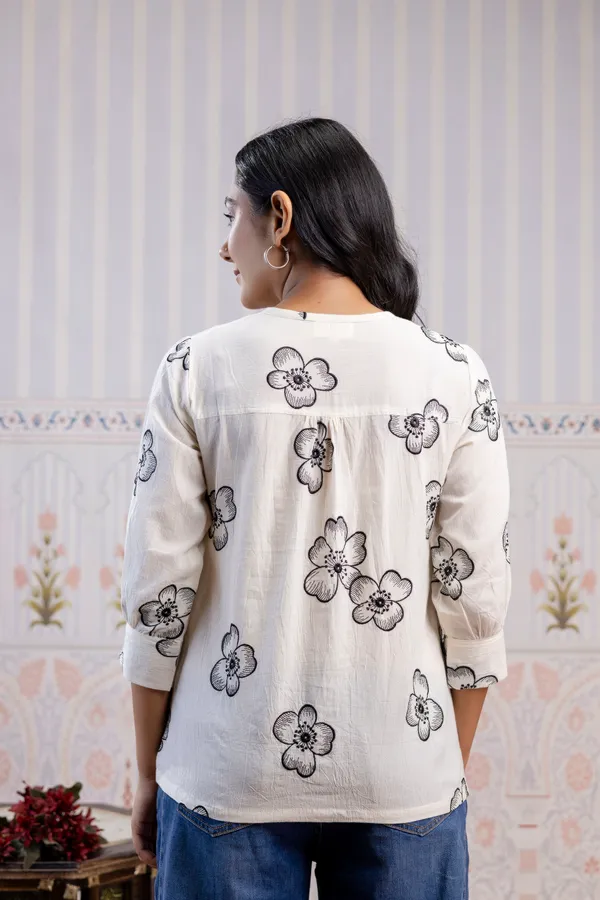 White_Pure_Cotton_Premium_Top_For_Women