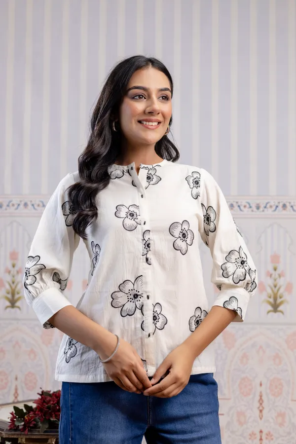 White_Pure_Cotton_Premium_Top_For_Women