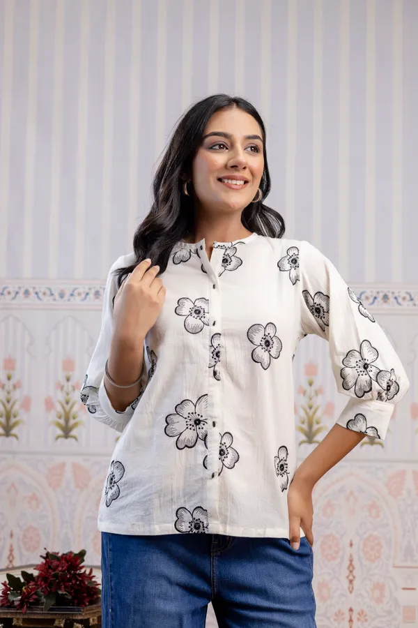 White_Pure_Cotton_Premium_Top_For_Women