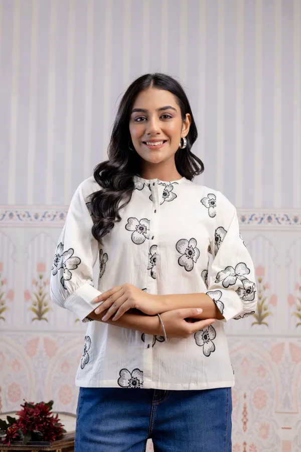 White_Pure_Cotton_Premium_Top_For_Women