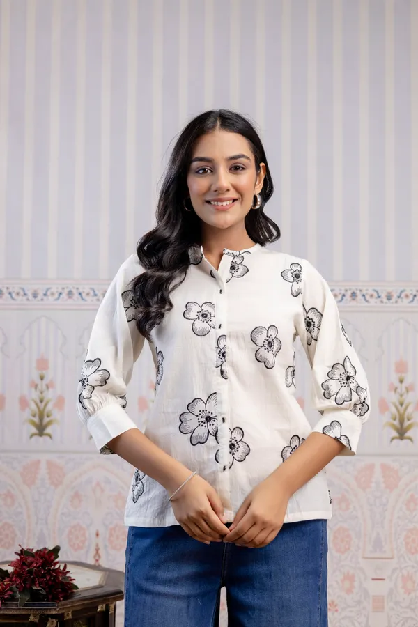 White_Pure_Cotton_Premium_Top_For_Women