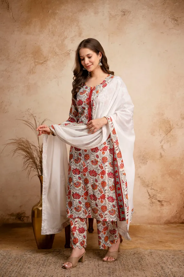 White_Cotton_Floral_Print_Straight_Kurta_with_Palazzo_Set_for_Women