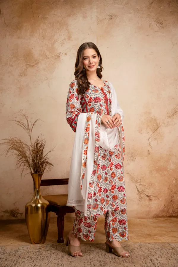 White_Cotton_Floral_Print_Straight_Kurta_with_Palazzo_Set_for_Women