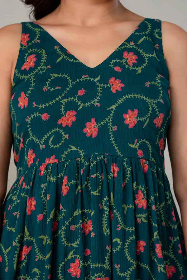 Green_Pure_Cotton_Premium_Midi_Dresses_For_Women