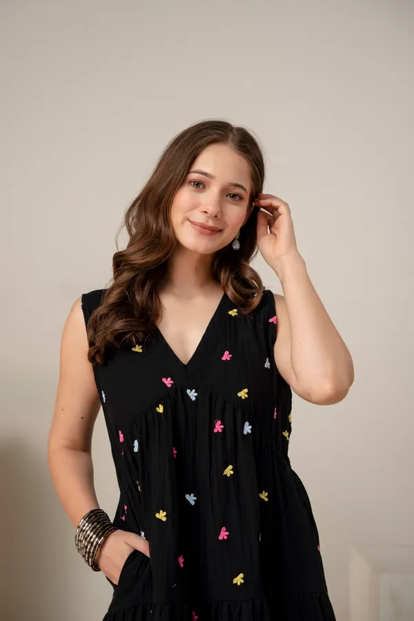 Black_Cotton_Floral_Print_Tiered_Fit_and_Flare_Dress_for_Women