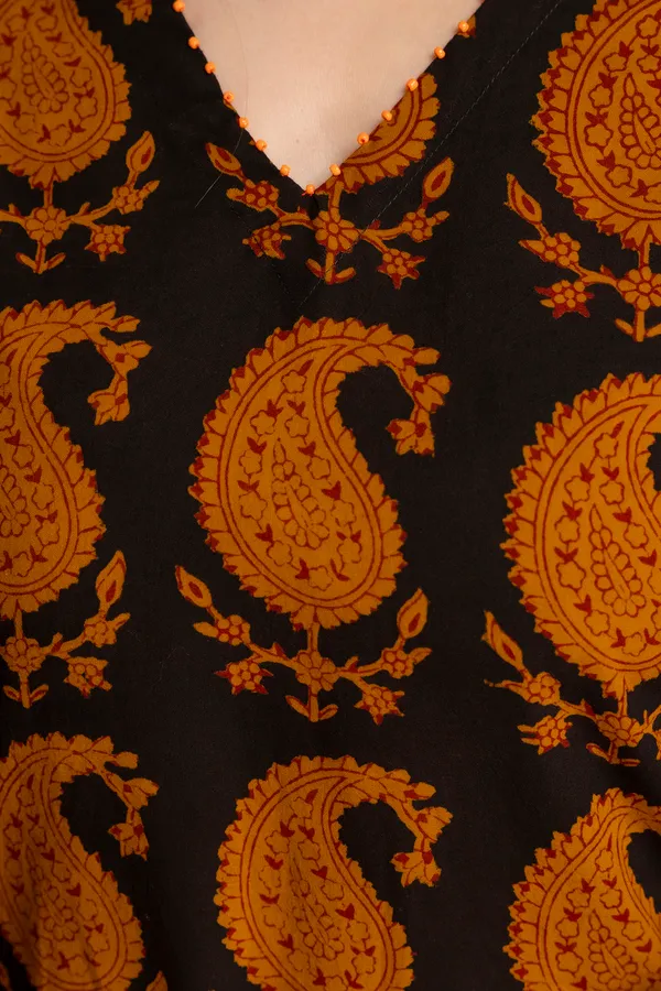 Black_Cotton_Paisley_Print_Kurta_with_Palazzo_for_Women