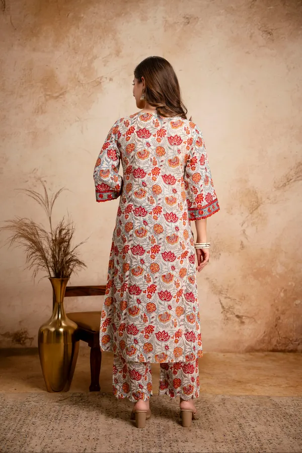 White_Cotton_Floral_Print_Straight_Kurta_with_Palazzo_Set_for_Women