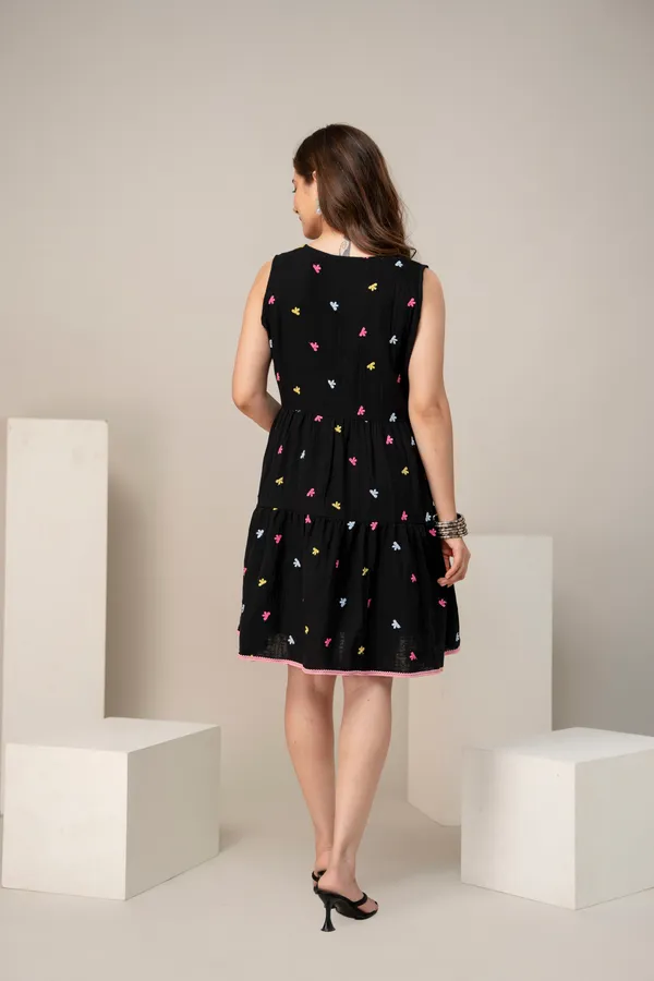 Black_Cotton_Floral_Print_Tiered_Fit_and_Flare_Dress_for_Women