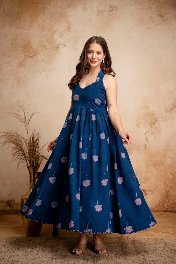 Blue_Cotton_Floral_Print_V_Neck_Maxi_Dress_for_Women