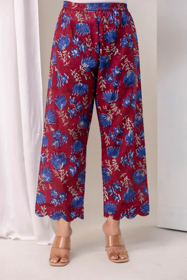 Red_And_Blue_Pure_Cotton_Premium_A_Line_Suit_With_Dupatta_For_Women