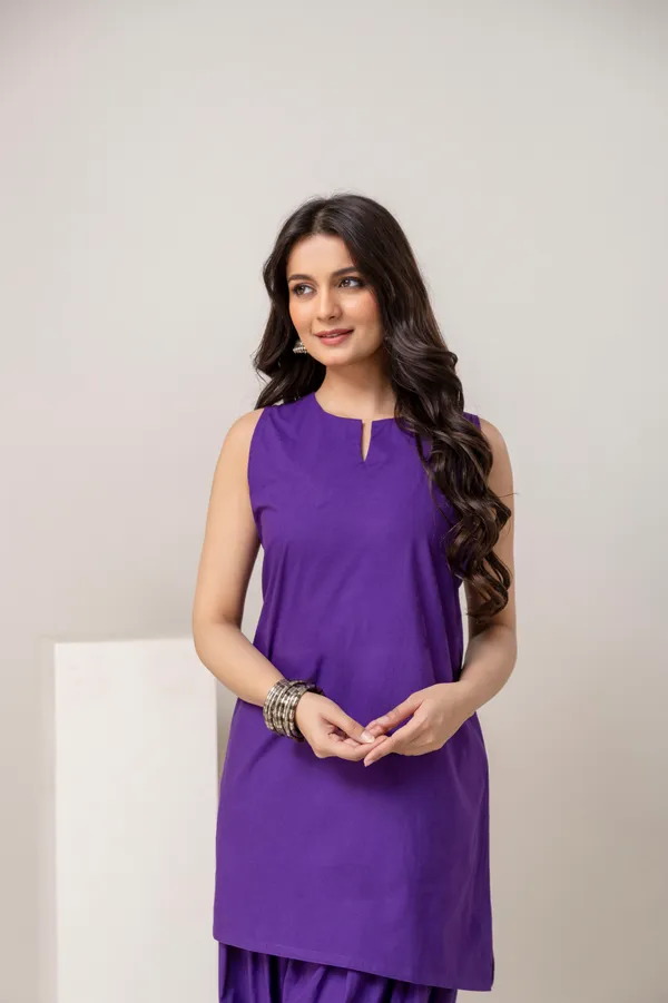 Purple_Pure_Cotton_Premium_Coord_Set_Farsi_For_Women