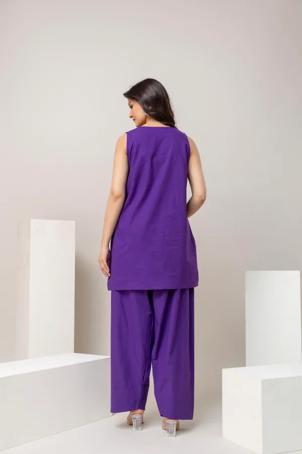 Purple_Pure_Cotton_Premium_Coord_Set_Farsi_For_Women
