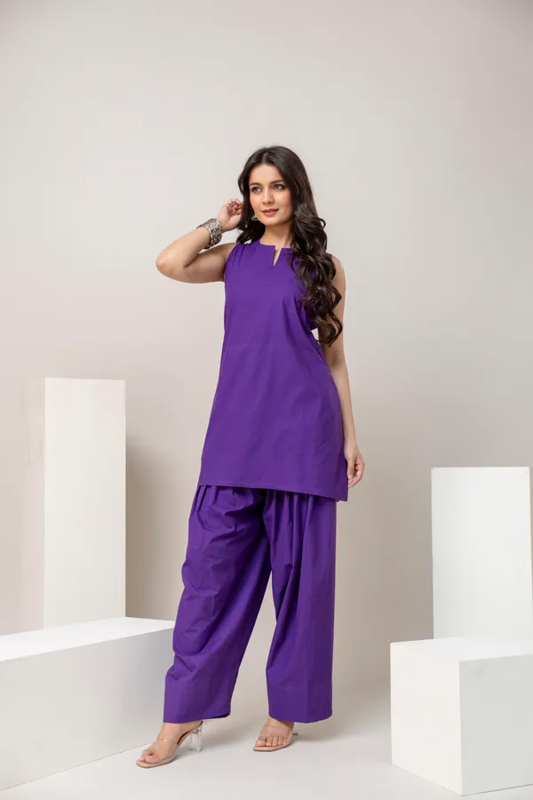 Purple_Pure_Cotton_Premium_Coord_Set_Farsi_For_Women