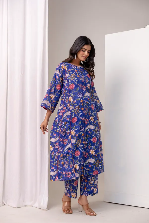 Blue_Pure_Cotton_Premium_A_Line_Suit_For_Women
