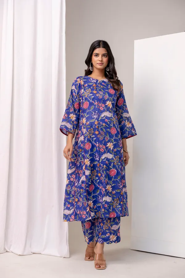 Blue_Pure_Cotton_Premium_A_Line_Suit_For_Women