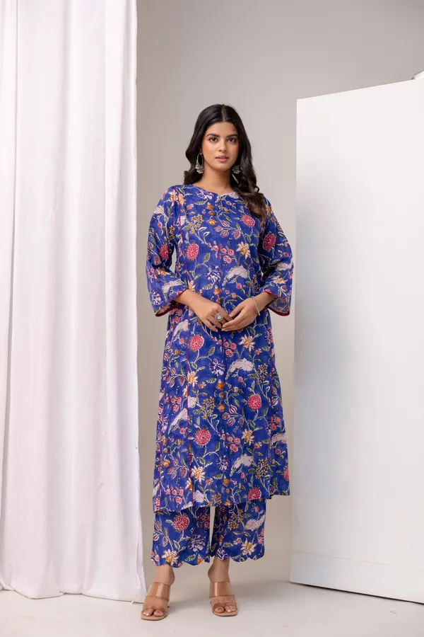 Blue_Pure_Cotton_Premium_A_Line_Suit_For_Women