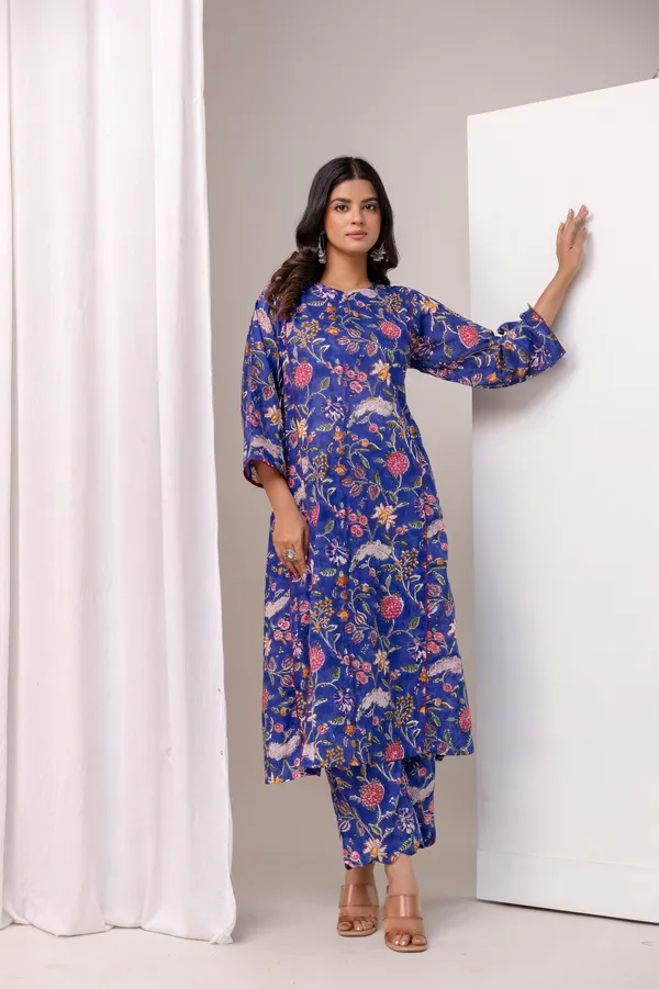 Blue_Pure_Cotton_Premium_A_Line_Suit_For_Women