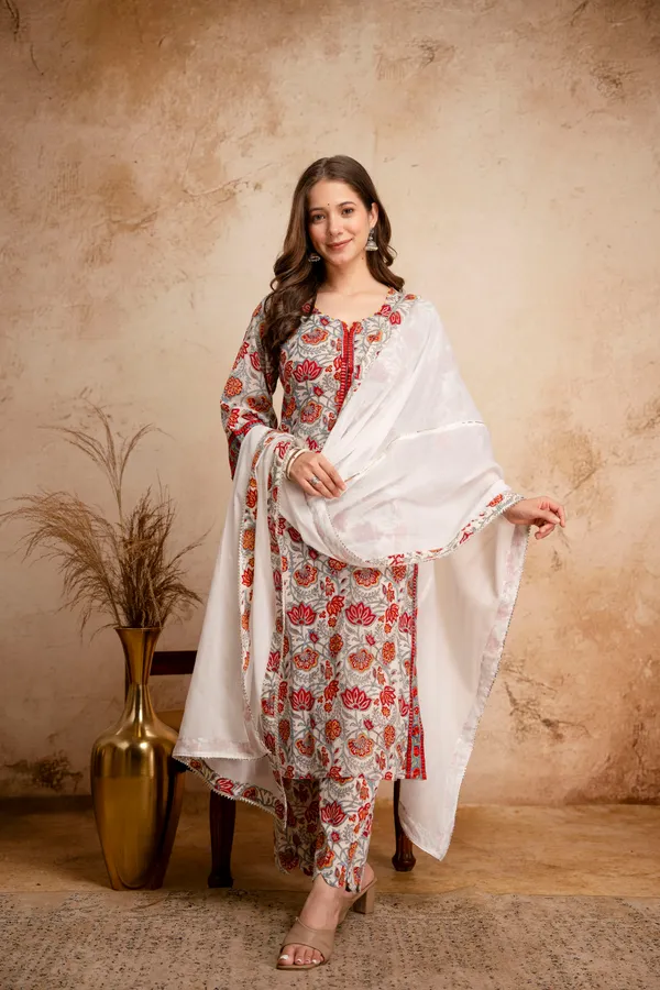 White_Cotton_Floral_Print_Straight_Kurta_with_Palazzo_Set_for_Women