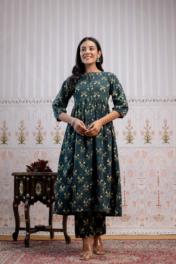 Green_Pure_Cotton_Premium_A_Line_Kurta_For_Women