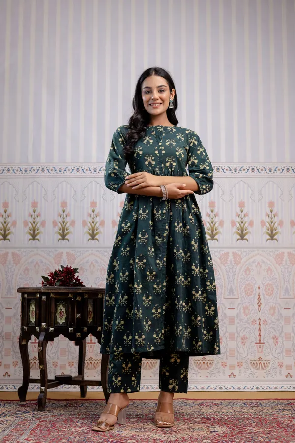 Green_Pure_Cotton_Premium_A_Line_Kurta_For_Women