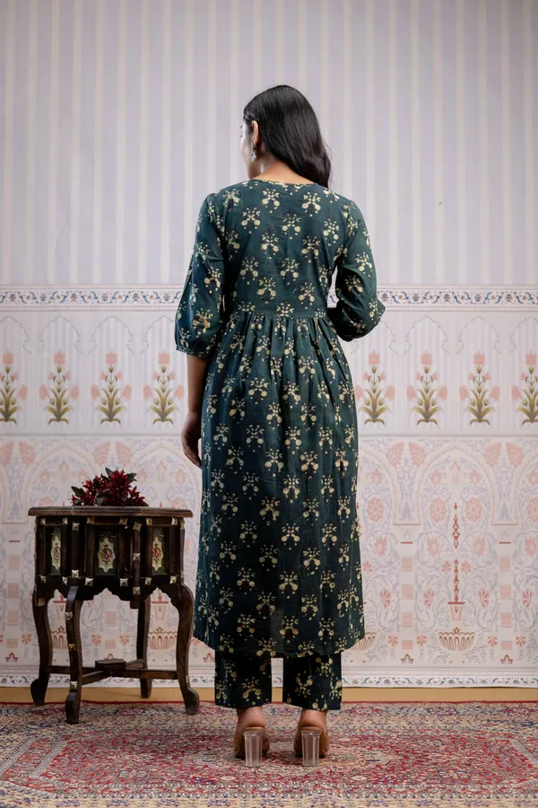 Green_Pure_Cotton_Premium_A_Line_Kurta_For_Women