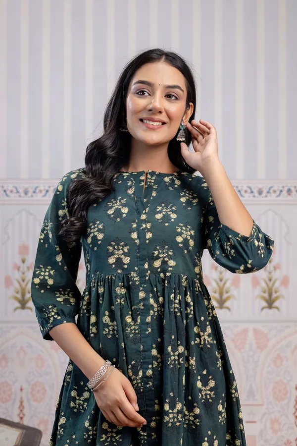 Green_Pure_Cotton_Premium_A_Line_Kurta_For_Women