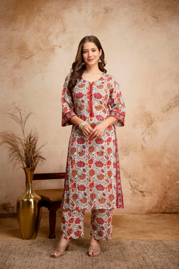 White_Cotton_Floral_Print_Straight_Kurta_with_Palazzo_Set_for_Women