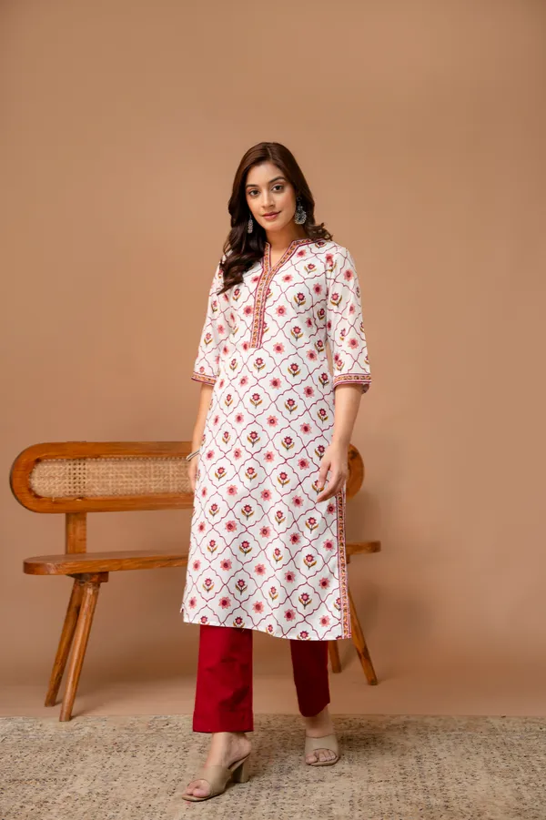 White_And_Pink_Pure_Cotton_Premium_Straight_Suit_For_Women