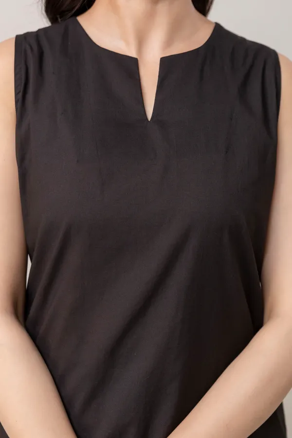 Black_Pure_Cotton_Premium_Coord_Set_Farsi_For_Women