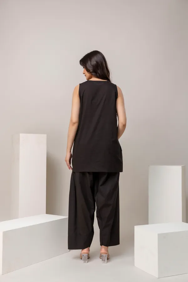 Black_Pure_Cotton_Premium_Coord_Set_Farsi_For_Women