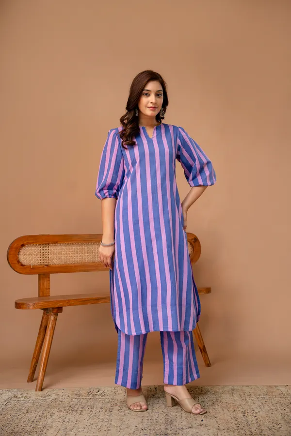 Blue_And_Pink_Pure_Cotton_Premium_Straight_Suit_For_Women